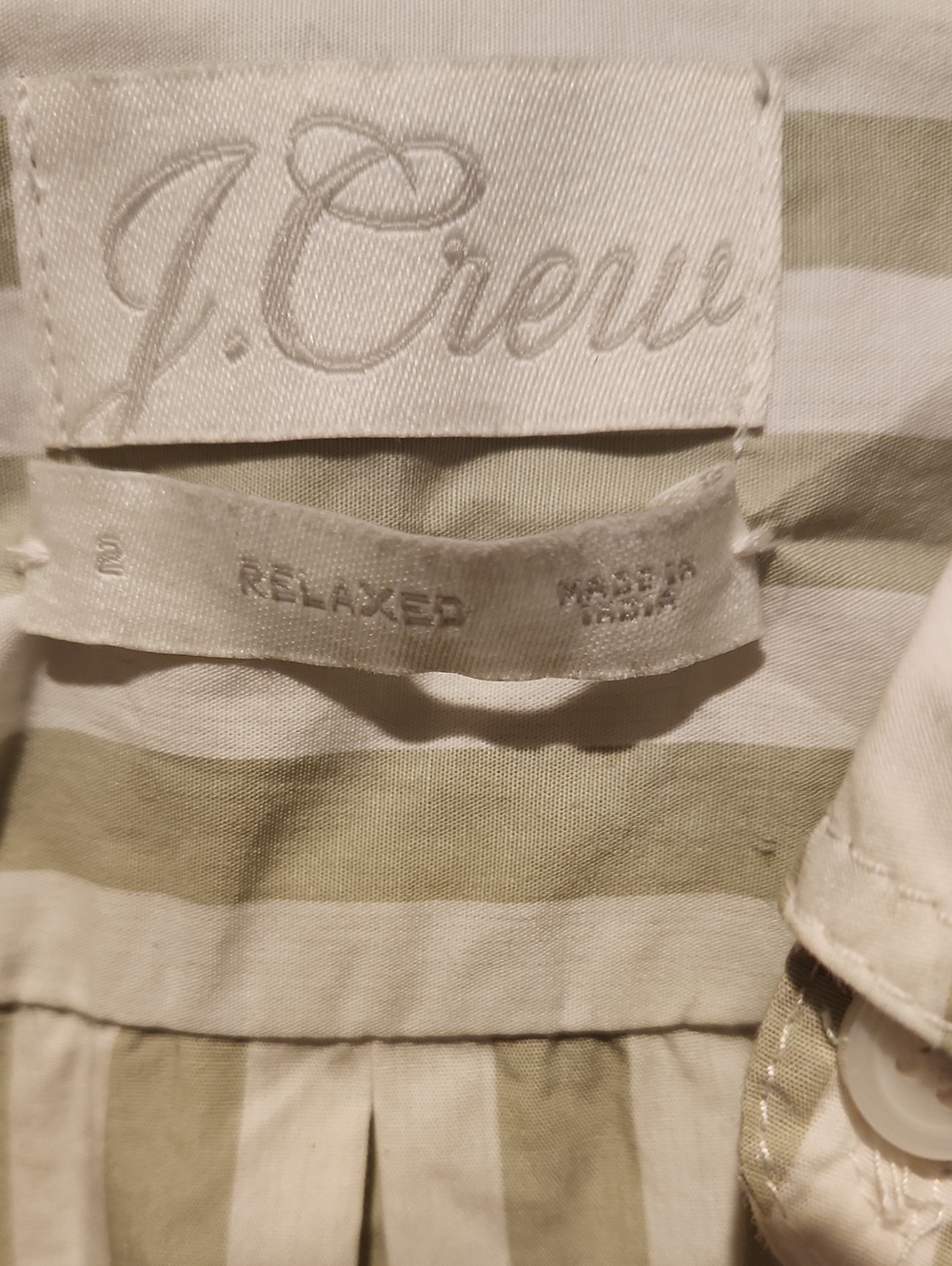 ❤️ J. CREW RELAXED FIT RELAXED COTTON POLIN BUTTON-UP SHIRT IN BOLD STRIPE, 2 - Picture 6 of 11